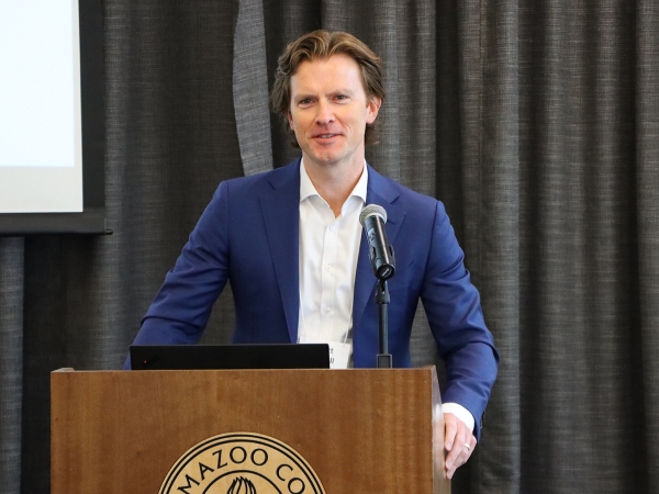 Scott Powell at lectern